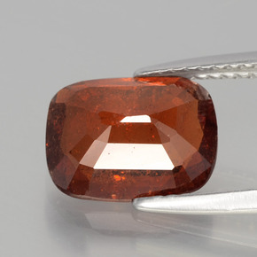 Grenat Hessonite Cannelle Orange naturelle Coupe coussin, 3.34 ct, SI