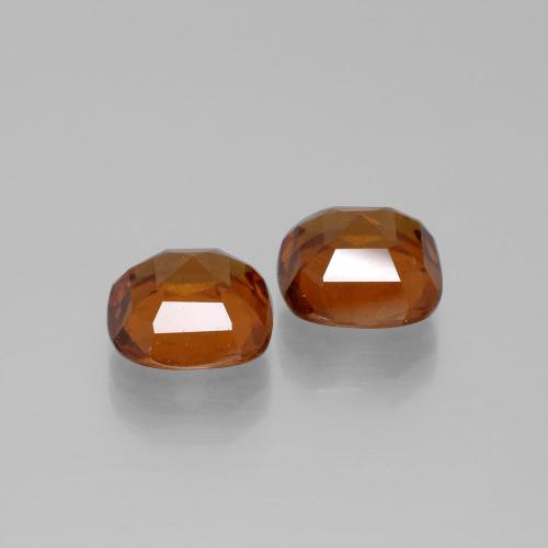Achetez naturel 5,50ct orange grenat hessonite gems, coupe coussin, en provenance madagascar chez gemselect. en stock, livraison internationale!