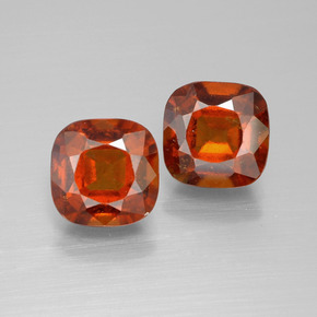Achetez naturel 5,32ct orange grenat hessonite gems, coupe coussin, en provenance madagascar chez gemselect. en stock, livraison internationale!