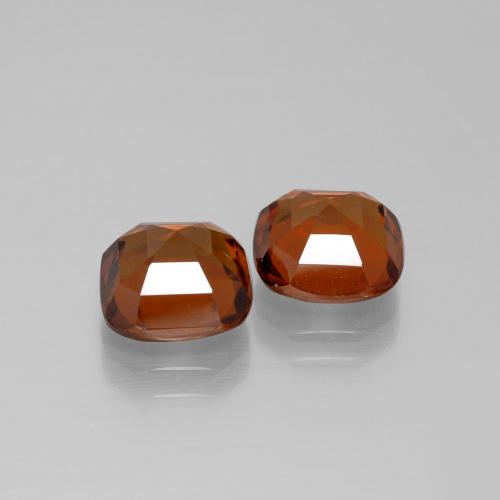 Achetez naturel 5,38ct orange moyen grenat hessonite gems, coupe coussin, en provenance madagascar chez gemselect. en stock, livraison internationale!