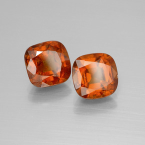 Achetez naturel 5.07ct Ambre orange Grenat Hessonite gems, Coupe coussin, En provenance Madagascar chez GemSelect. En stock, livraison internationale!