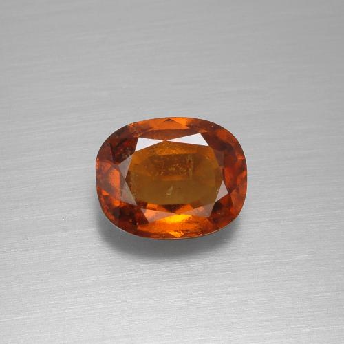 Grenat Hessonite Orange moyen naturelle Coupe coussin, 2.04 ct, VS-SI