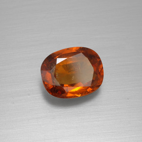 Grenat Hessonite Orange moyen naturelle Coupe coussin, 2.04 ct, VS-SI