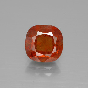 Grenat Hessonite Ambre orange naturelle Coupe coussin, 3.01 ct, SI