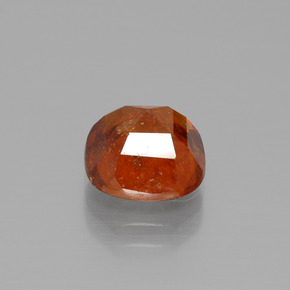 Grenat Hessonite Ambre orange naturelle Coupe coussin, 3.01 ct, SI