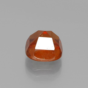 Grenat hessonite orange naturelle coupe coussin, 3,46 ct, VS-SI