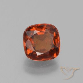 Grenat Hessonite Orange foncé naturelle Coussin, 2.53 ct, VS-SI
