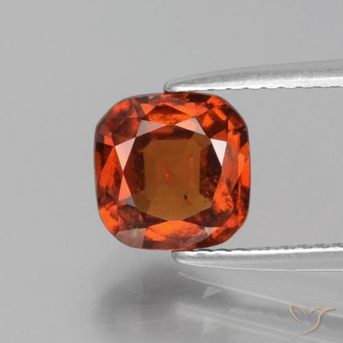 2.31ct Naturel Orange rougeâtre Grenat Hessonite, Coussin, VS