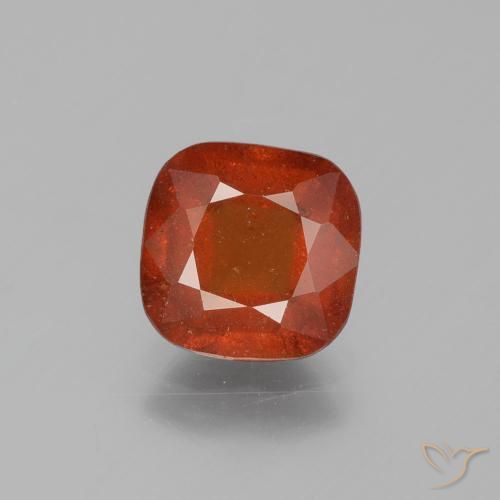 Grenat Hessonite Orange feu naturelle Coussin, 2.34 ct, SI