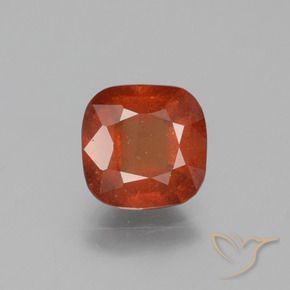 Grenat Hessonite Orange feu naturelle Coussin, 2.34 ct, SI