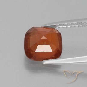 Grenat Hessonite Orange feu naturelle Coussin, 2.34 ct, SI