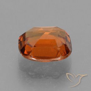 Grenat hessonite orange naturelle coupe coussin, 2,36 ct, VS