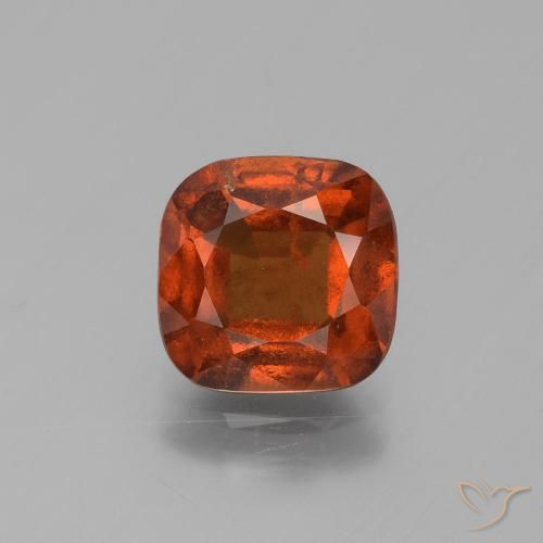 Grenat Hessonite Orange foncé naturelle Coupe coussin, 2.50 ct, VS-SI