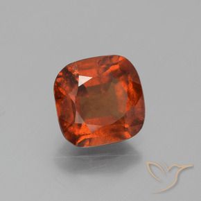 Grenat Hessonite Orange foncé naturelle Coupe coussin, 2.50 ct, VS-SI