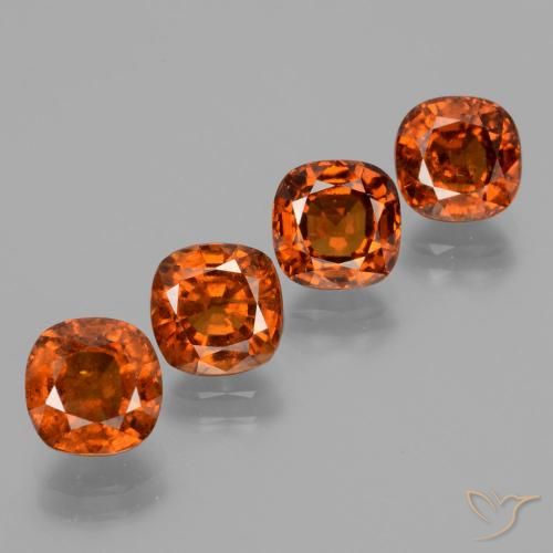 Shop natural 7.49ct Orange moyen Grenat Hessonite gems, Coussin, from Sri Lanka at GemSelect. In stock, global shipping!