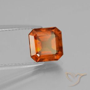 Grenat Hessonite Orange moyen-foncé naturelle Octogone / coupe Émeraude, 2.52 ct, VS-SI