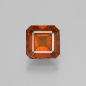 Grenat hessonite orange naturelle taille émeraude, 2,87 ct, VS