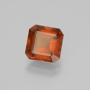 Grenat hessonite orange naturelle taille émeraude, 2,87 ct, VS