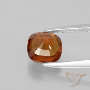 Grenat hessonite orange naturelle coupe coussin, 1,80 ct, VS-SI