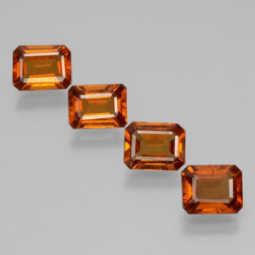 Achetez naturel 5,29ct orange grenat hessonite gems, taille émeraude, en provenance sri lanka chez gemselect. en stock, livraison internationale!