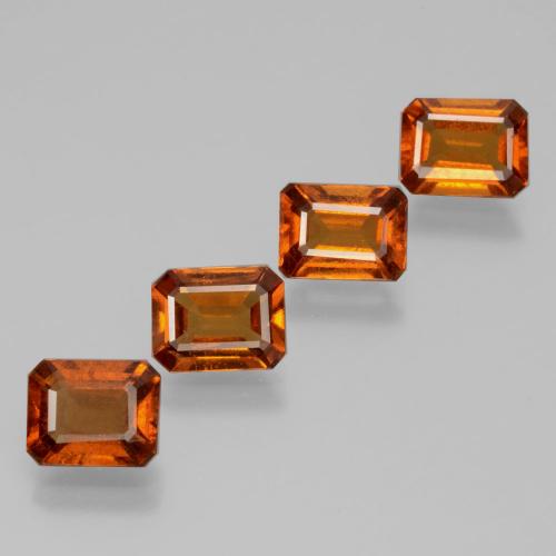 Achetez naturel 5,29ct orange grenat hessonite gems, taille émeraude, en provenance sri lanka chez gemselect. en stock, livraison internationale!