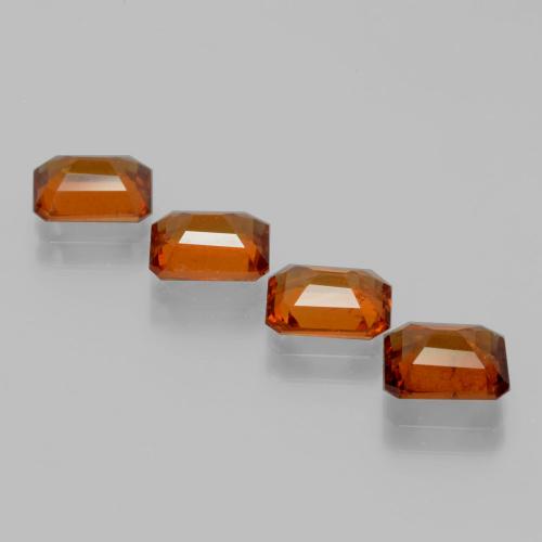 Achetez naturel 5,29ct orange grenat hessonite gems, taille émeraude, en provenance sri lanka chez gemselect. en stock, livraison internationale!