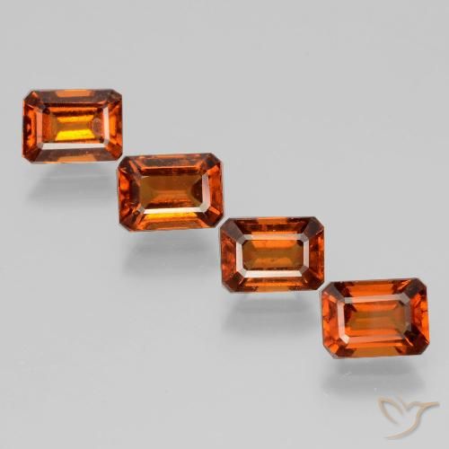 Shop natural 4.90ct Orange foncé Grenat Hessonite gems, Octogone / coupe Émeraude, from Sri Lanka at GemSelect. In stock, global shipping!