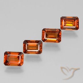 Shop natural 4.90ct Orange foncé Grenat Hessonite gems, Octogone / coupe Émeraude, from Sri Lanka at GemSelect. In stock, global shipping!