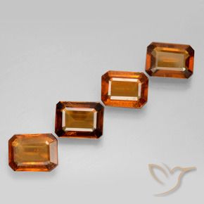 Shop natural 6.03ct Orange foncé Grenat Hessonite gems, Octogone / coupe Émeraude, from Sri Lanka at GemSelect. In stock, global shipping!