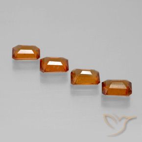 Shop natural 3.76ct Orange moyen-foncé Grenat Hessonite gems, Octogone / coupe Émeraude, from Sri Lanka at GemSelect. In stock, global shipping!