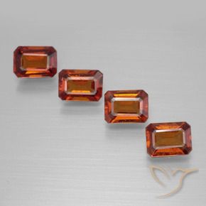 Shop natural 3.84ct Orange moyen Grenat Hessonite gems, Octogone / coupe Émeraude, from Sri Lanka at GemSelect. In stock, global shipping!