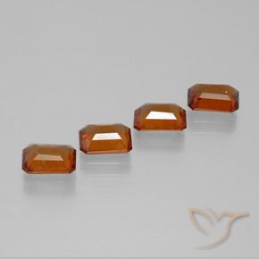 Shop natural 3.84ct Orange moyen Grenat Hessonite gems, Octogone / coupe Émeraude, from Sri Lanka at GemSelect. In stock, global shipping!