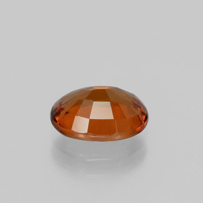 Grenat hessonite orange naturelle coupe ovale, 2,17 ct, VS