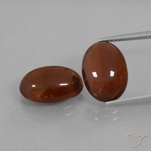 10.35ctw Naturel Marron chaud Grenat Hessonite, ovale, Translucide