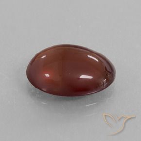 Grenat Hessonite Marron chaud naturelle ovale, 5.35 ct, Translucide