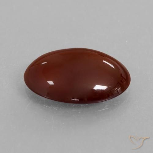 Grenat Hessonite Marron chaud naturelle ovale, 5.21 ct, Translucide