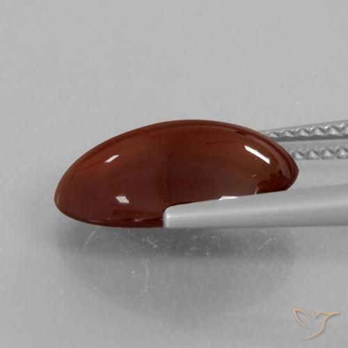 Grenat Hessonite Marron chaud naturelle ovale, 5.21 ct, Translucide