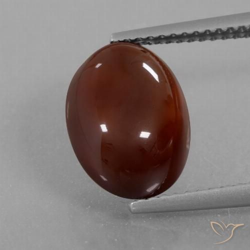 6.21ct Naturel Brun moyen-foncé Grenat Hessonite, ovale, Translucide
