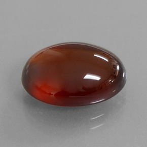 Grenat Hessonite Orange naturelle Coupe ovale, 12.33 ct, Translucide