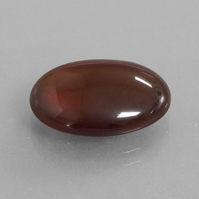 Grenat hessonite orange naturelle coupe ovale, 9,81 ct, translucide