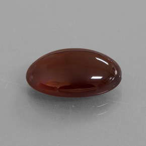 Grenat hessonite orange naturelle coupe ovale, 10,15 ct, translucide