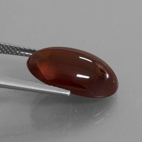 Grenat hessonite orange naturelle coupe ovale, 10,15 ct, translucide
