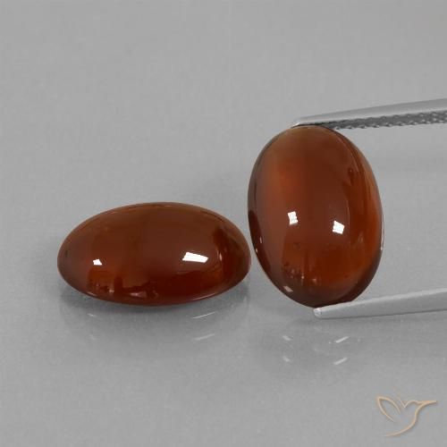 10.68ctw Naturel Marron chaud Grenat Hessonite, ovale, Translucide