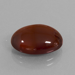 Grenat hessonite orange naturelle coupe ovale, 9,76 ct, translucide