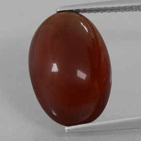 Grenat hessonite orange naturelle coupe ovale, 8,24 ct, translucide