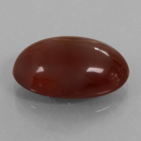 Grenat hessonite orange naturelle coupe ovale, 8,24 ct, translucide