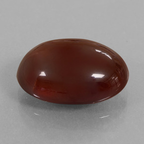 Grenat hessonite marron naturelle coupe ovale, 8,05 ct, translucide