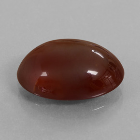 Grenat hessonite brun pécan naturelle coupe ovale, 7,03 ct, translucide