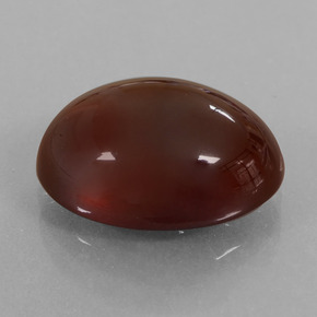 Grenat hessonite orange naturelle coupe ovale, 8,64 ct, translucide