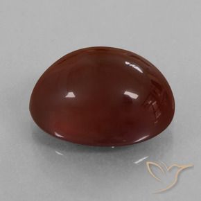 Grenat Hessonite Brun pécan naturelle ovale, 8.34 ct, Translucide